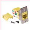 超 5 类 ECF型 Keystone 插座, 110 / RJ45 (8x8) 568A/B  黄色的图片