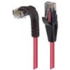 6类直角型RJ45以太网跳线，直通/直角下出线，红，30英尺（9.1米）的图片