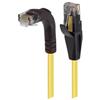 6类直角型RJ45以太网跳线，直通/直角下出线，黄，3英尺（0.9米）的图片