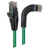 6类直角型RJ45以太网跳线，直通/直角右出线，绿，3英尺（0.9米）的图片