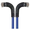 6类直角型RJ45以太网跳线，直角左出线/直角右出线，蓝，15英尺（4.6米）的图片
