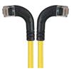 6类直角型RJ45以太网跳线，直角左出线/直角右出线，黄，30英尺（9.1米）的图片
