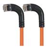 6类直角型RJ45以太网跳线，直角左出线/直角左出线，橙，10英尺（3米）的图片
