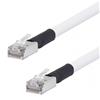 Shielded Cat 6 Cable, RJ45 / RJ45 Plenum Jacket, White 40.0 ft的图片